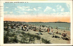 Beach View Hampton Beach, NH Postcard Postcard Postcard