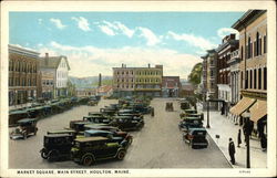 Market Square, Main Street Postcard