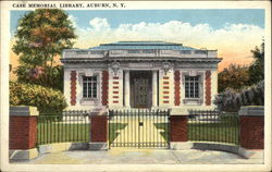 Case Memorial Library Auburn, NY Postcard Postcard Postcard