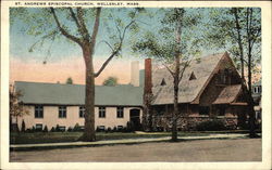 St. Andrews Episcopal Church Wellesley, MA Postcard Postcard Postcard