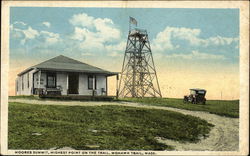 Moores Summit, Highest Point on the Mohawk Trail Postcard