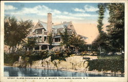 Sport Island Residence of E.P. Wilber Thousand Islands, NY Postcard Postcard Postcard