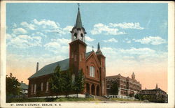 St. Anne's Church Berlin, NH Postcard Postcard Postcard