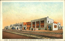 El Navajo, Santa Fe Hotel Gallup, NM Postcard Postcard Postcard