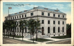 Federal Courts abd Post Office Building Danville, IL Postcard Postcard Postcard