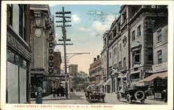 Essex Street, Empire Theatre & Y.M.C.A. Salem, MA Postcard Postcard Postcard