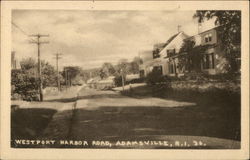Westport Harbor Road Postcard