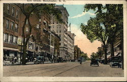 Elm Street Manchester, NH Postcard Postcard Postcard