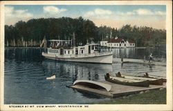 Steamer at Mt. View Wharf Postcard