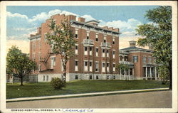 Oswego Hospital Postcard