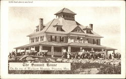 The Summit House, On Top of Wachusett Mountain Postcard