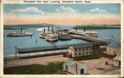 Nantasket Pier Boat Landing Nantasket Beach, MA Postcard Postcard Postcard