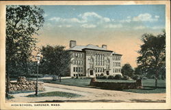 High School Gardner, MA Postcard Postcard Postcard