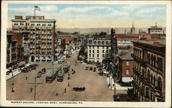 Market Square, Looking West Postcard