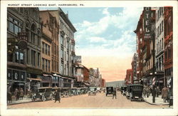 Market Street Looking West Postcard