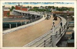 Mulberry Street Bridge, Largest Concrete Bridge in the World Harrisburg, PA Postcard Postcard Postcard