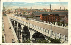 New Mulberry Street Bridge Harrisburg, PA Postcard Postcard Postcard