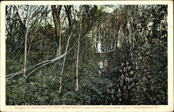 Scene in Trenches of Fort Washington Used During Civil War 1861-5 Harrisburg, PA Postcard Postcard Postcard