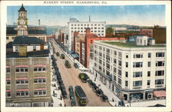 Market Street Harrisburg, PA Postcard Postcard Postcard