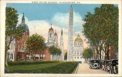 West State Street Harrisburg, PA Postcard Postcard Postcard