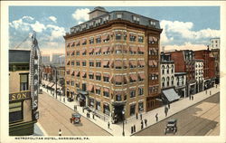 Metropolitan Hotel Harrisburg, PA Postcard Postcard Postcard