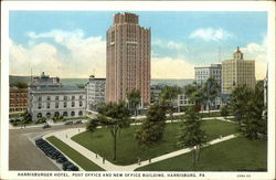 Harrisburger Hotel, Post Office and New Office Building Harrisburger Hotel, Post Office and New Office Building