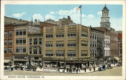 Market Square Harrisburg, PA Postcard Postcard Postcard