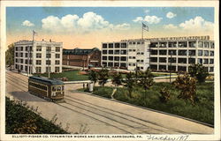 Elliott-Fisher Co. Typewriter Works and Office Postcard