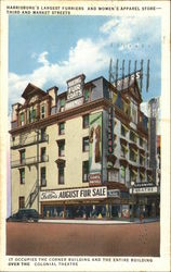 Feller's - Harrisburg's Largest Furriers and Women's Apparel Store Pennsylvania Postcard Postcard Postcard