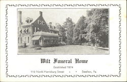 Wilt Funeral Home, Established 1874 Postcard