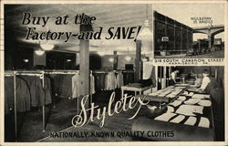Styletex - Nationally Known Quality Clothes Postcard