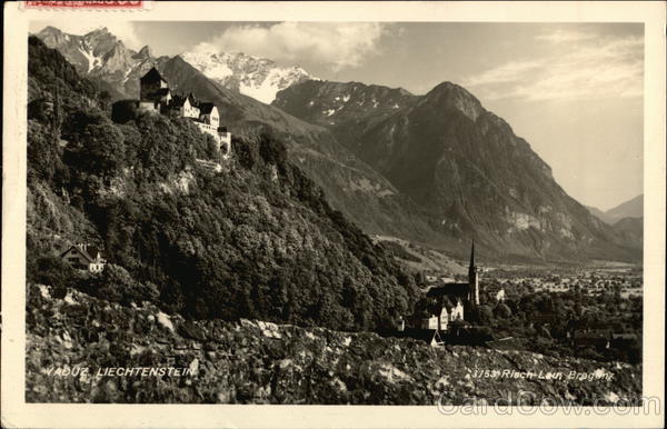 View of Town Vaduz Liechtenstein