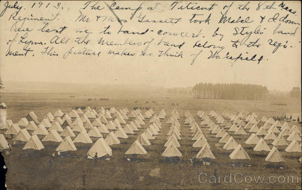 The 8th Massachusetts Regiment at Camp Titicut Bridgewater