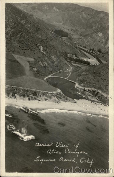 Aerial View of Aliso Canyon Laguna Beach California