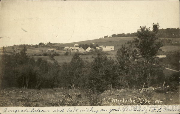 View of Town Montville Maine