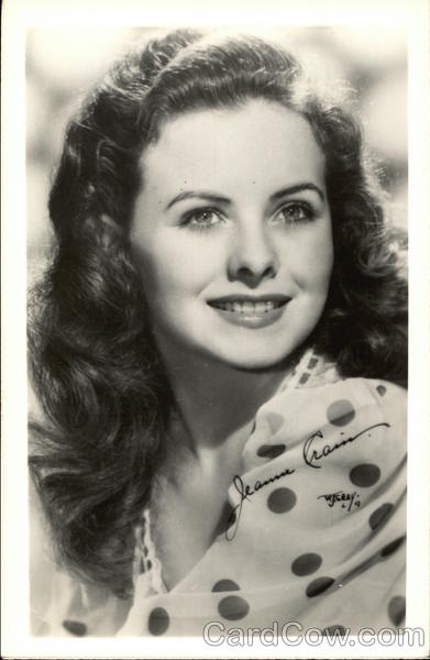 Jeanne Crain Head Shot Actresses