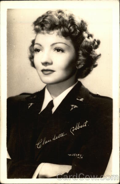 Claudette Colbert Head Shot Actresses