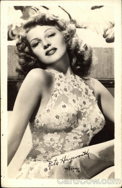 Rita Hayworth Head Shot W. J. Gray Actresses