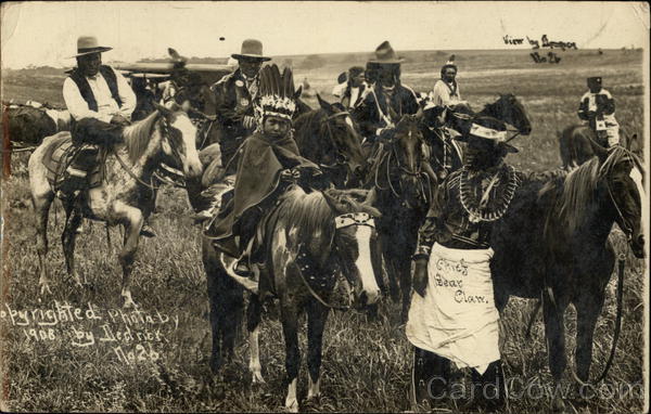 Chief Bear Claw and Others J. V. Dedrick Native Americana