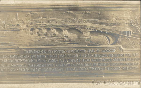 Harrisburg Bridge Plaque Pennsylvania