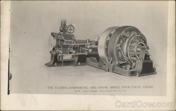 The Fleming-Harrisburg Side Crank Simple Four-Valve Engine
