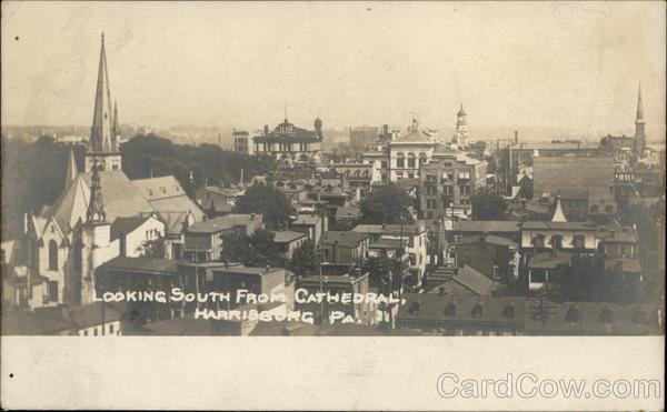 View South from St. Patrick's Cathedral Harrisburg Pennsylvania