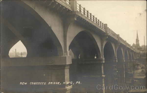 New Concrete Bridge Harrisburg Pennsylvania
