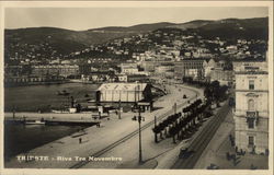 Riva Tre Novembre Trieste, Italy Postcard Postcard Postcard