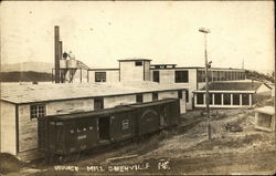 Mill and Train Siding Postcard