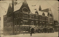 Large Brick Building Postcard