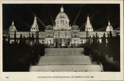 National Palace at Night Barcelona, Spain Postcard Postcard Postcard