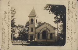 Church With Bell Tower Postcard