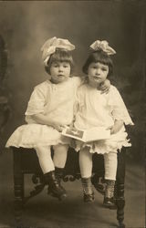 Portrait of Two Children Postcard Postcard Postcard