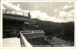 View Downstream From The Overlook Building Fontana Dam, NC Postcard Postcard Postcard